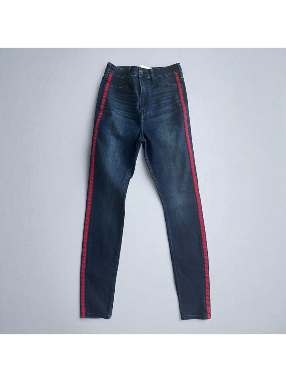 ABERCROMBIE & FITCH Ultra High Rise Pinstripe Skinny Jeans Size 27 / US 4